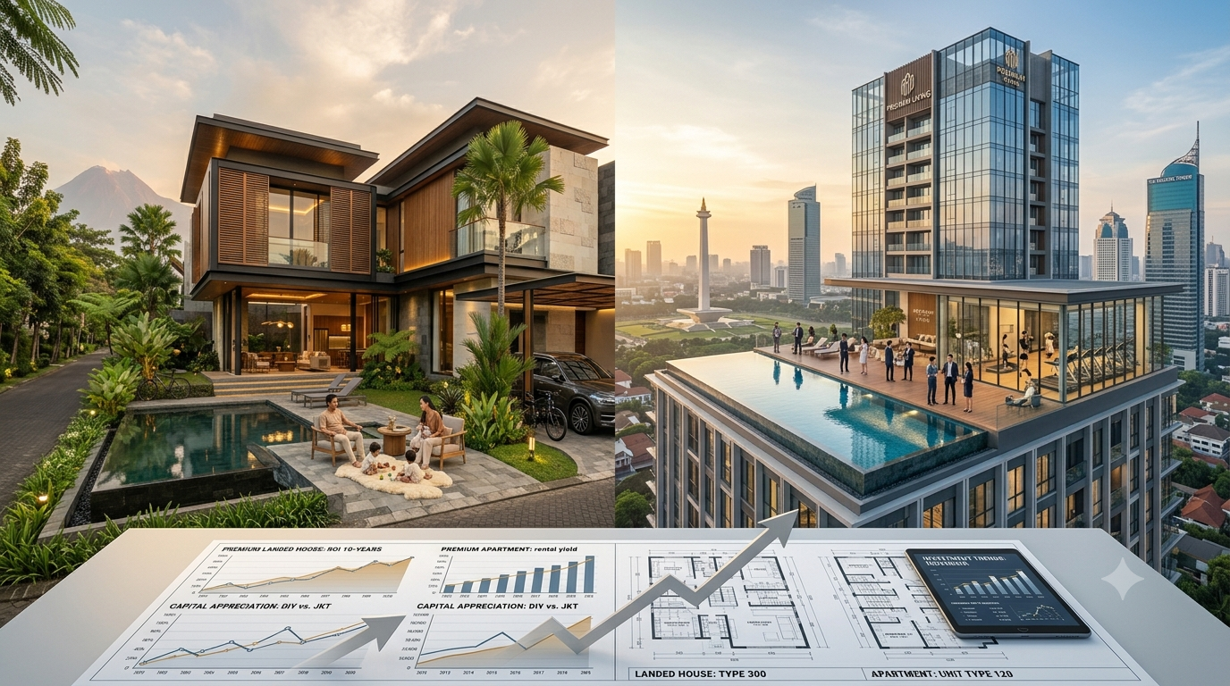 investasi rumah vs apartemen